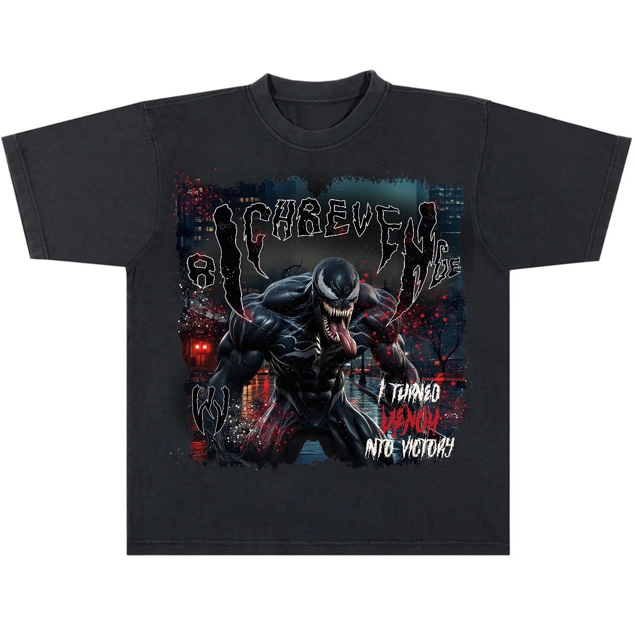 Web Life Venom Gray Tee